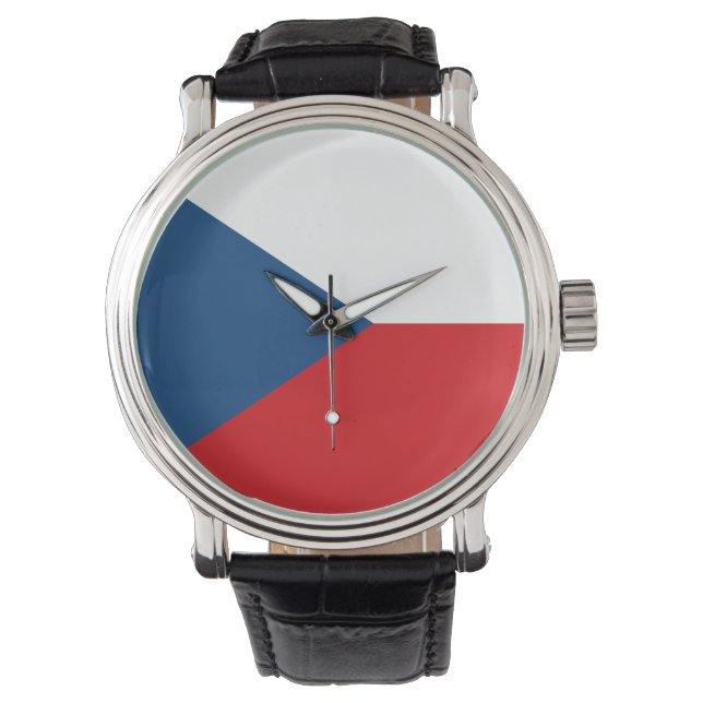 Patriotic, special watch with Flag of Czechia (Front)