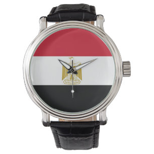 Patriotic, special watch with Flag of Egypt