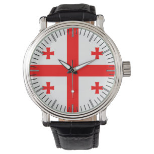 Patriotic, special watch with Flag of Georgia