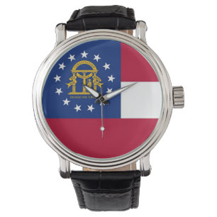 Patriotic, special watch with Flag of Georgia