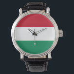 Patriotic, special watch with Flag of Hungary<br><div class="desc">Discover timeless elegance with our exquisite pocket watch featuring the flag of Hungary! This pocket watch is more than just a timekeeping accessory; it’s a celebration of Hungary’s rich cultural heritage and national pride. The striking design prominently showcases the Hungarian flag, making it a unique and meaningful way to express...</div>