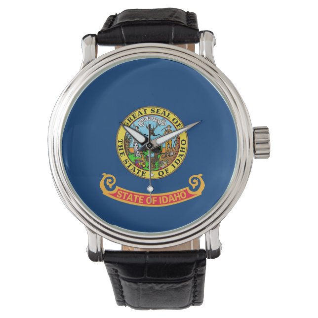 Patriotic, special watch with Flag of Idaho (Front)