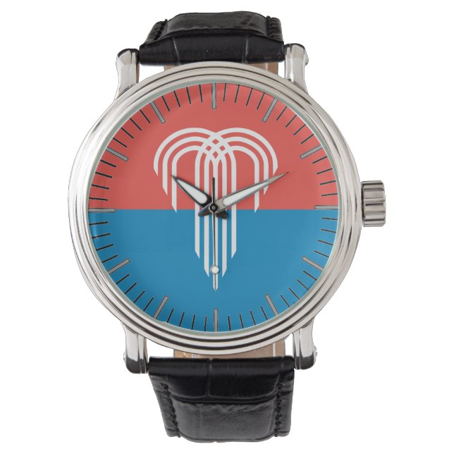 Patriotic, special watch with Flag of Kansas City (Front)