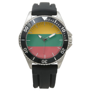 Patriotic, special watch with Flag of Lithuania
