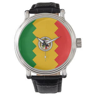 Patriotic, special watch with Flag of Los Angeles