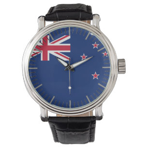 Patriotic, special watch with Flag of New Zealand