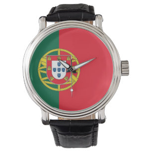 Patriotic, special watch with Flag of Portugal