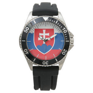 Patriotic, special watch with Flag of Slovakia