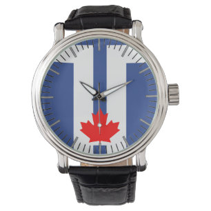 Patriotic, special watch with Flag of Toronto