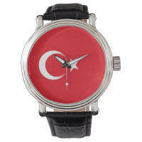 Patriotic, special watch with Flag of Turkey