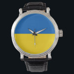Patriotic, special watch with Flag of Ukraine<br><div class="desc">Add a touch of Ukrainian pride to your accessories collection with our exclusive hand watch featuring the flag of Ukraine! Crafted with meticulous attention to detail, this hand watch is more than just a functional timepiece; it’s a celebration of Ukraine’s heritage and cultural pride. The vibrant design prominently displays the...</div>