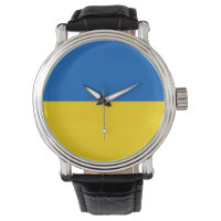 Patriotic, special watch with Flag of Ukraine