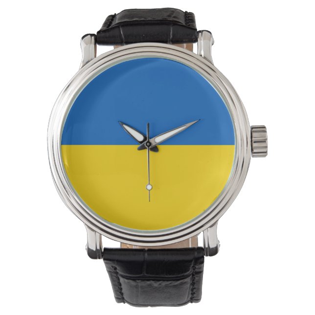 Patriotic, special watch with Flag of Ukraine (Front)