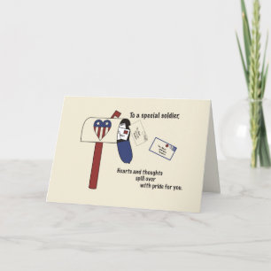 Patriotic Spill with Pride Soldier Thank You Card