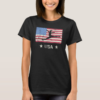 Patriotic Sports Present American Usa Flag Girls G T-Shirt