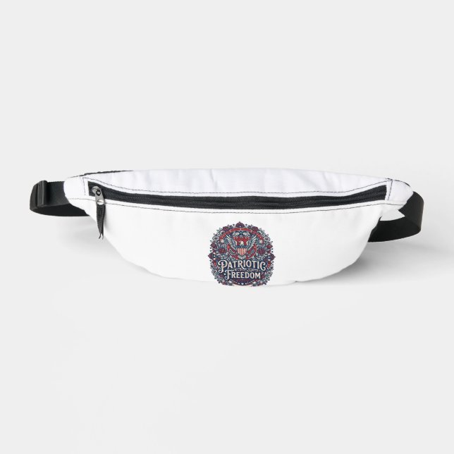 Patriotic Spring Garden Vector Graphic Tee Bum Bags (Front)