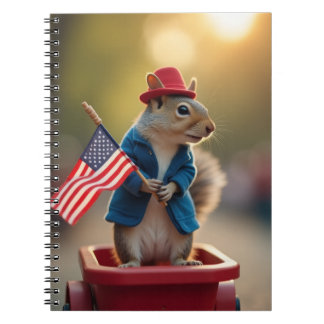 Patriotic Squirrel Notebook