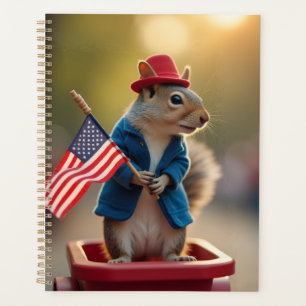 Patriotic Squirrel Planner