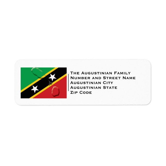 Patriotic | ST KITTS AND NEVIS FLAG (Front)