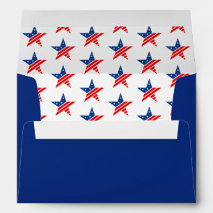 Patriotic Star Card Envelope 