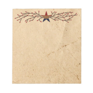 Patriotic Star Notepad