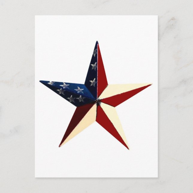 Patriotic Star Postcard (Front)