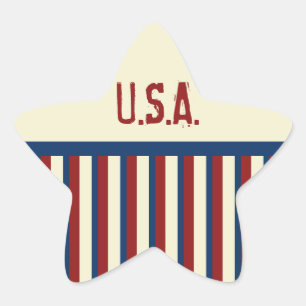 Patriotic Star Stickers