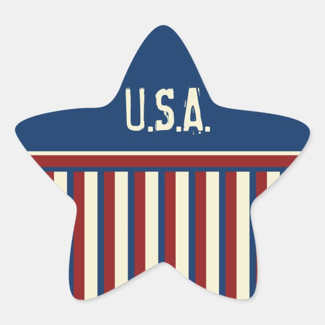 Patriotic Star Stickers (Front)