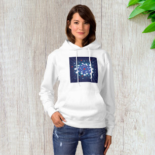 Patriotic Starburst Red White and Blue USA  Hoodie