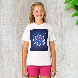 Patriotic Starburst Red White and Blue USA T-Shirt