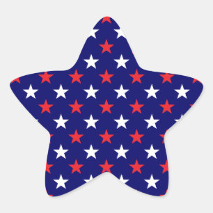 Patriotic Stars 1 Star Sticker