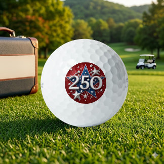 Patriotic Stars American Heritage 250 Independence Golf Balls