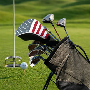 Patriotic Stars and Stripes American Flag Golf Head Cover
