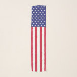 Patriotic Stars and Stripes American Flag Scarf<br><div class="desc">This red,  white,  and blue patriotic American flag chiffon scarf will add a splash of colour and style to your outfit. The perfect gift for your patriotic friends and family.</div>