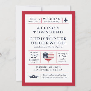 Patriotic Stars and Stripes Americana Military Announcement