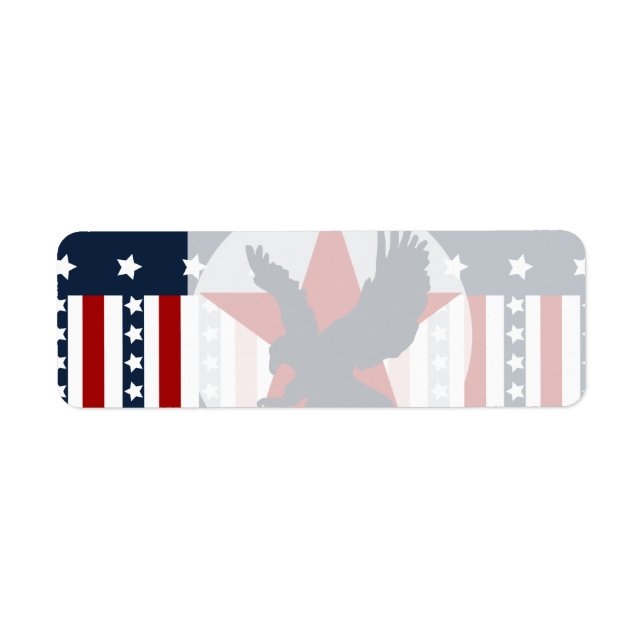 Patriotic Stars and Stripes Bald Eagle American (Front)