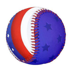 Patriotic Stars and Stripes Baseball