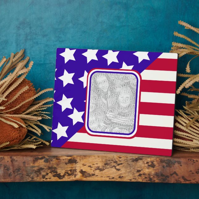 patriotic Stars and stripes photo frame (Side)
