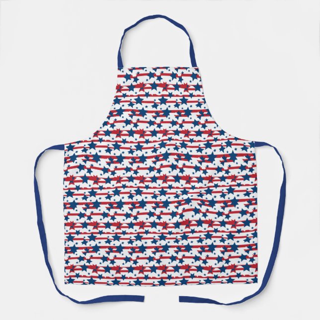 Patriotic Stars  Apron (Front)