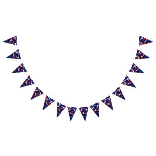Patriotic Stars Banner Flags