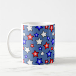 Patriotic Stars - Blue Coffee Mug