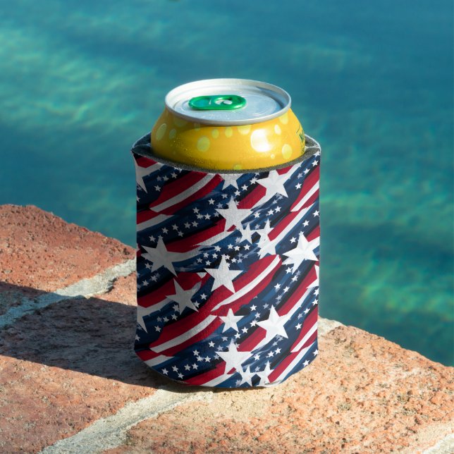 Patriotic Stars Can Cooler (In Situ Pool)