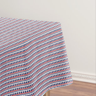 Patriotic Stars Cotton Tablecloth