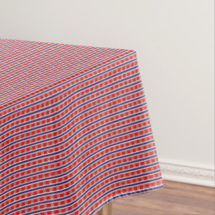 Patriotic Stars Cotton Tablecloth