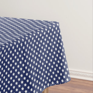 Patriotic Stars Cotton Tablecloth