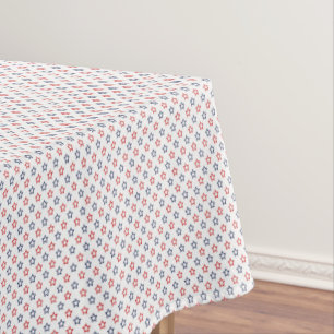 Patriotic Stars Cotton Tablecloth