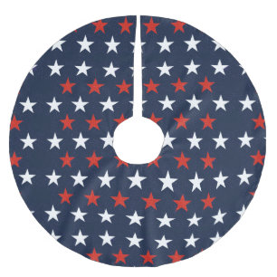 Patriotic Stars Design Tree Skirt