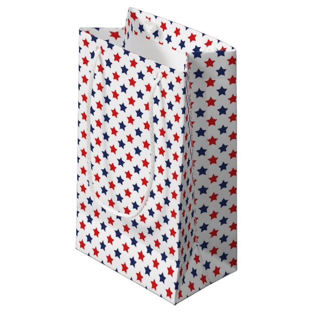 Patriotic Stars Gift Bag (Front Angled)
