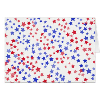 Patriotic Stars greeting card