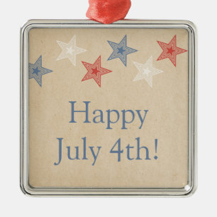 Patriotic Stars July 4th Ornament